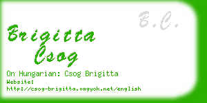 brigitta csog business card